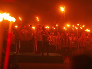 Kapolri, Irwasum, Dankorbrimob Bacakan Ikrar dan Renungan Nilai Ksatria Bhayangkara