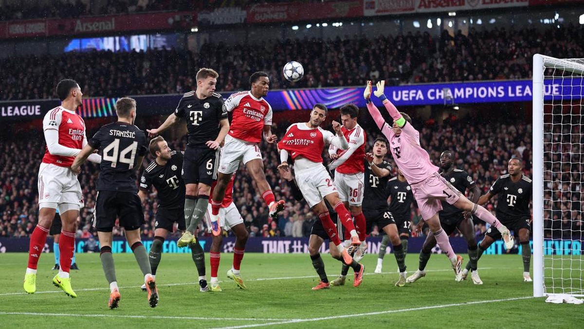 Bayern Munich kalah 1-3 dari Arsenal di Liga Champions (Foto: REUTERS/David Klein)