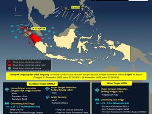 2 Siklon Jauhi Wilayah RI, Aceh-Sumut-Sumbar Masih Potensi Hujan Ekstrem