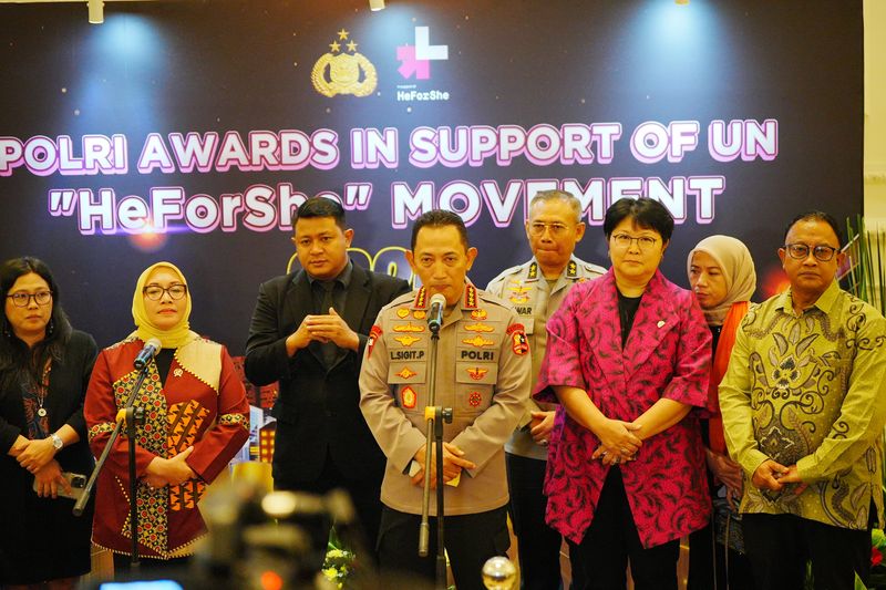 Kapolri Jenderal Listyo Sigit Prabowo menghadiri Polri 'HeForShe' Awards 2025