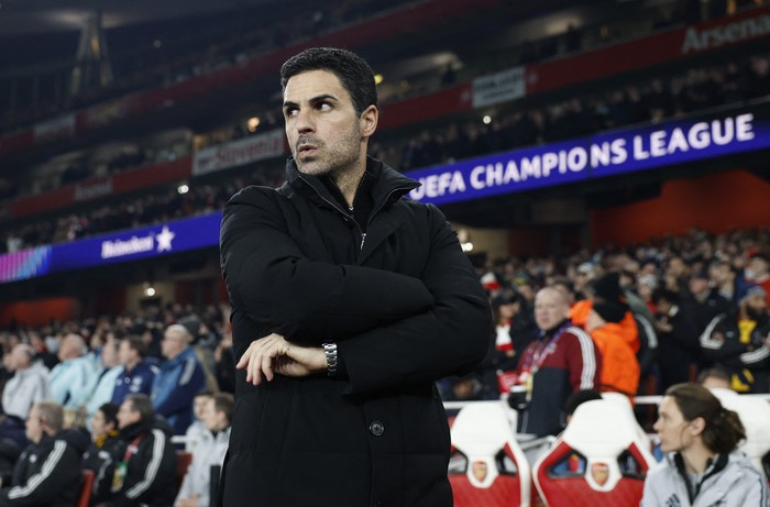 Soccer Football - UEFA Champions League - Arsenal v Bayern Munich - Emirates Stadium, London, Britain - November 26, 2025 Arsenal manager Mikel Arteta before the match Action Images via Reuters/Peter Cziborra