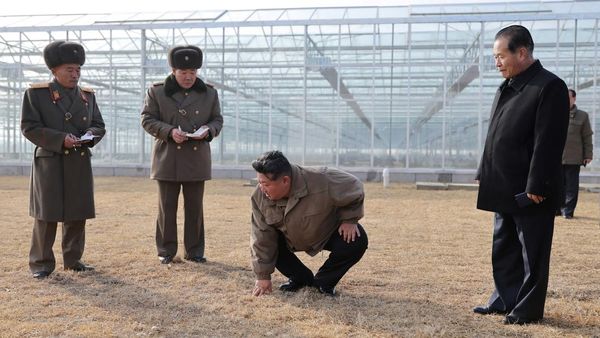 Kim Jong Un Tinjau Pembangunan Kompleks Rumah Kaca Sinuiju