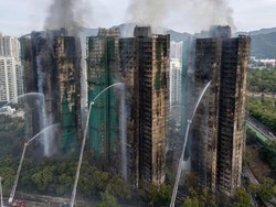 44 Orang Tewas dalam Kebakaran Apartemen di Hong Kong, 2 WNI