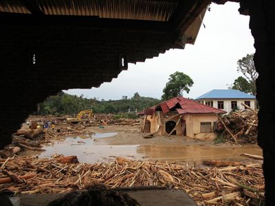 Deretan Rumah Rusak di Tapanuli Selatan Akibat Banjir Bandang