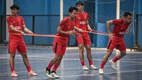 TC ini digelar untuk memantapkan komposisi skuad yang akan mewakili Indonesia, sekaligus mengukur kesiapan pemain dalam menghadapi persaingan ketat di pentas Asia Tenggara. ANTARA FOTO/FAUZAN