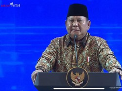 Prabowo Sapa Tamu Negara di Acara BI: Yang Hadir Berarti Sahabat Bener
