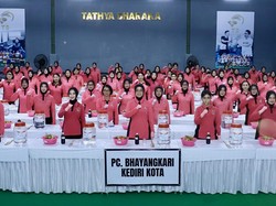 Ratusan Ibu Bhayangkari Polres Kediri Kota Ikuti Workshop Ecoenzym