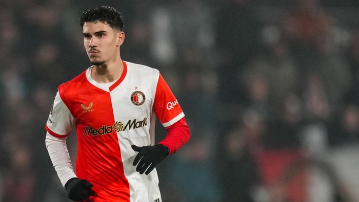 ROTTERDAM, NETHERLANDS - NOVEMBER 27: Shaqueel Van Persie of Feyenoord looks on during the UEFA Europa League 2025/26 League Phase MD5 match between Feyenoord and Celtic FC at De Kuip on November 27, 2025 in Rotterdam, Netherlands. (Photo by Rene Nijhuis/MB Media/Getty Images)