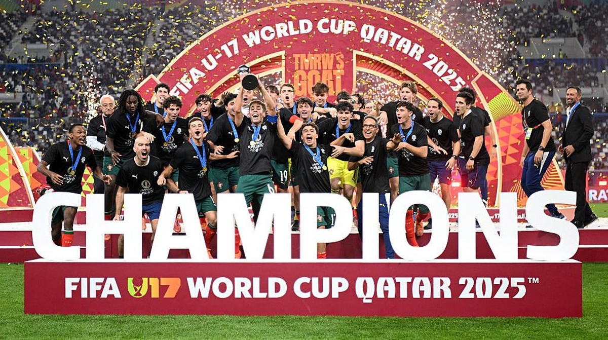 Timnas Portugal juara Piala Dunia U-17 2025. (FIFA via Getty Images/Jurij Kodrun - FIFA)