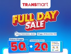 Merapat ke Transmart Full Day Sale Hari Ini! Gebyar Meriah Diskon 50% + 20%