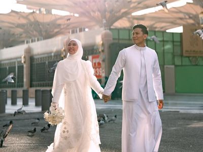 7 Momen Romantis Dara Arafah dan Rehan Mubarak Ikat Janji Suci di Madinah