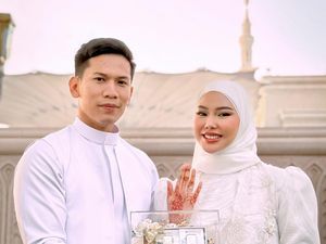 Senyum Bahagia Dara Arafah Menikah dengan Raehan Mubarak di Madinah