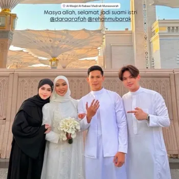 Dara Arafah dan Rehan Mubarak Diduga Sudah Menikah di Madinah
