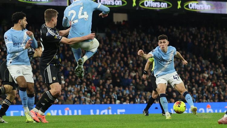 Thriller 3-2: Foden Pastikan Man City Raih Poin Penuh dari Leeds