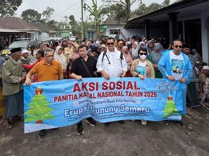 Panitia Natal Nasional 2025 Gercep Bantu Korban Erupsi Semeru di Lumajang