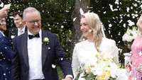 Foto PM Australia Pertama yang Menikah Saat Menjabat, Gaun Istri Jadi Sorotan