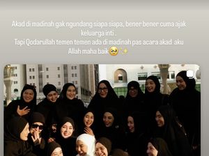 Dara Arafah Terharu Sahabat Hadiri Akad Nikah di Madinah Meski Tanpa Undangan