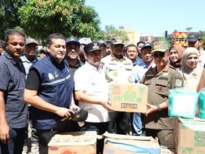 Turun ke Lhokseumawe, Mendagri Cek Infrastruktur Vital dan Salurkan Bantuan