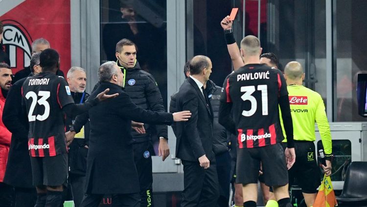 Drama Lapangan: Milan Tundukkan Lazio, Allegri Diusir Wasit Setelah Kata-kata Fatal