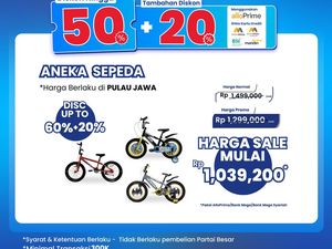 Aneka Sepeda Diobral Murah di Transmart Full Day Sale
