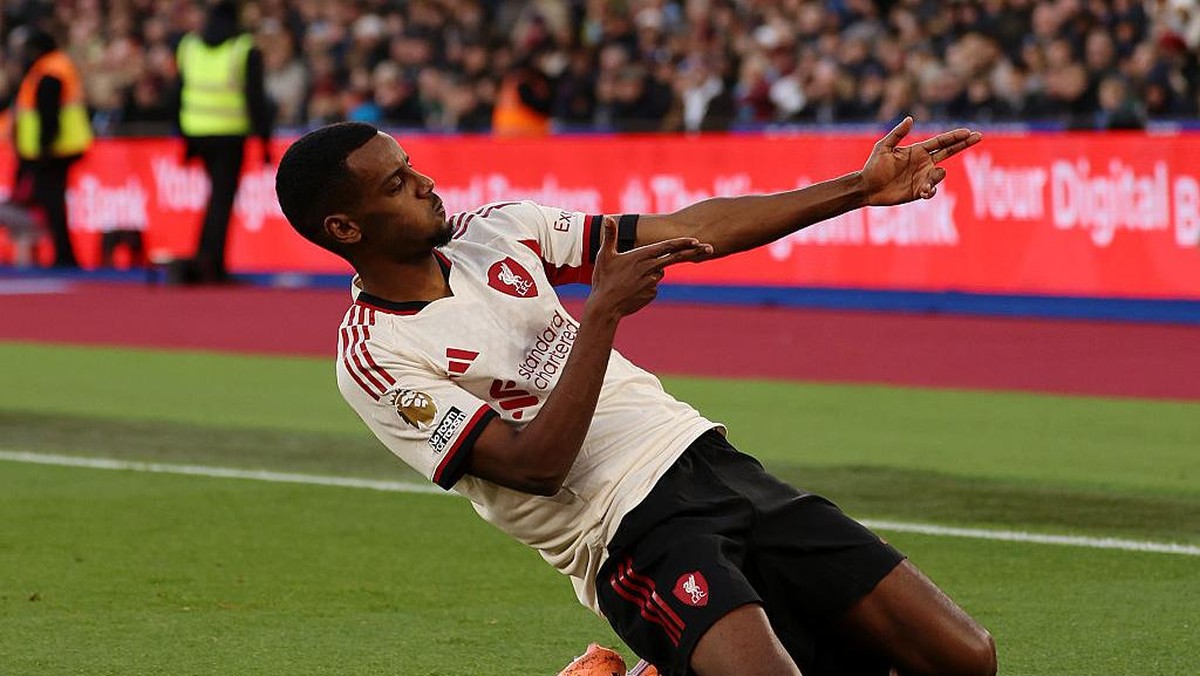 Alexander Isak mencetak gol pertamanya di Liga Inggris musim ini. (Liverpool FC via Getty Images/Liverpool FC)