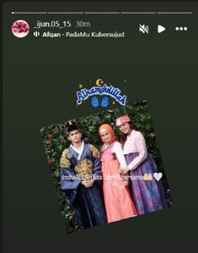 Jenar Marissa, ibunda Audi Marissa, ungkap keinginan umrah bareng anak