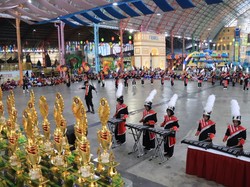 Pelajar Bojonegoro Unjuk Bakat di Kejurkab Drumband 2025