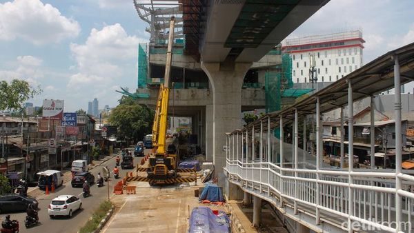 Konstruksi LRT 1B Terus Digenjot, Rawamangun-Manggarai Kian Terhubung