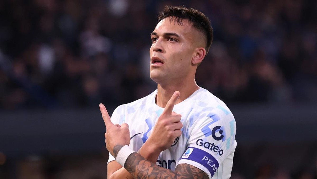 Kapten Inter Milan Lautaro Martinez. (Foto: REUTERS/Claudia Greco)