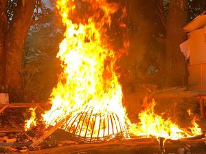 Polresta Malang Kota Bongkar Total dan Bakar Arena Judi Sabung Ayam