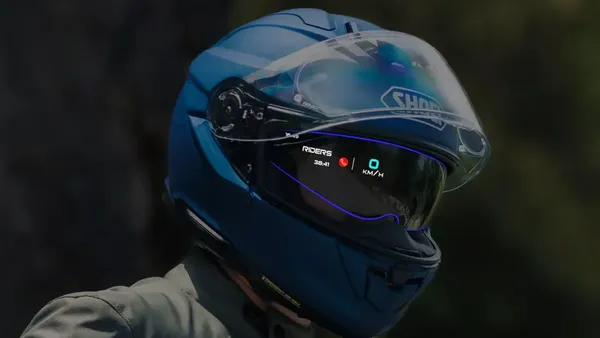 Helm Shoei Bisa Tampilkan Navigasi dan Speedometer