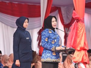 Wabup Sidoarjo Mimik Idayana Pimpin Upacara HUT Korpri ke-54 di MPP