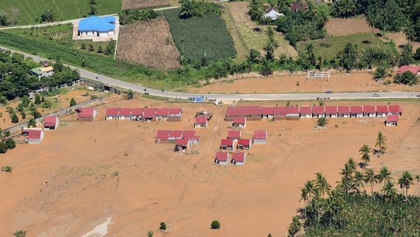 Foto Udara Dampak Banjir Bandang di Padang Pariaman