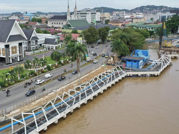 Teras Samarinda Makin Kece! Pembangunan Tahap II Resmi Dikebut di Tepi Mahakam