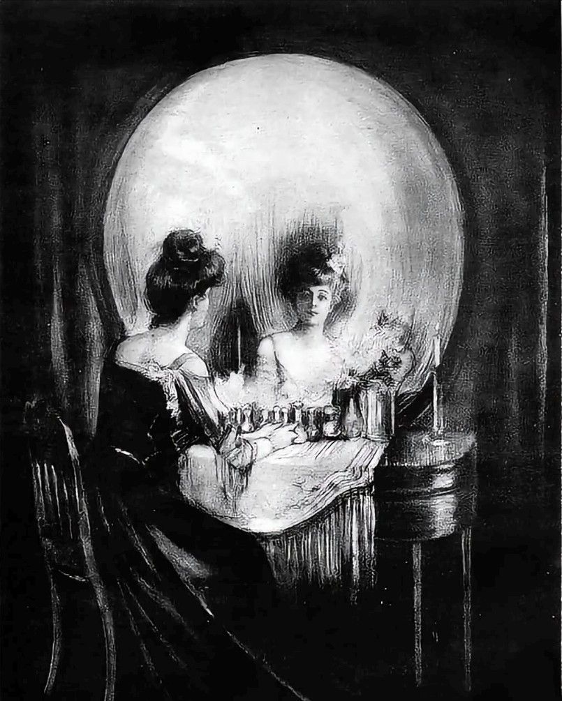 Tes kepribadian ilusi optik. Gambar tengkorak atau perempuan di meja rias yang pertama kamu lihat? Ungkap caramu melihat dunia.