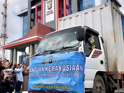 Polda Sumsel Salurkan Bantuan untuk Korban Bencana di Sumatera Utara