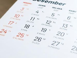 Kalender Desember 2025: Cuti Bersama, Libur Nasional, Weton Jawa, dan Hijriah