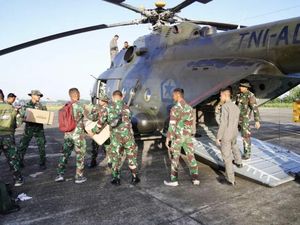 Akses ke Langsa Aceh Terputus, 1,5 Ton Bantuan Dikirim Pakai Heli