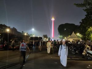 Reuni 212 Selesai Jelang Dini Hari, Massa Mulai Tinggalkan Kawasan Monas