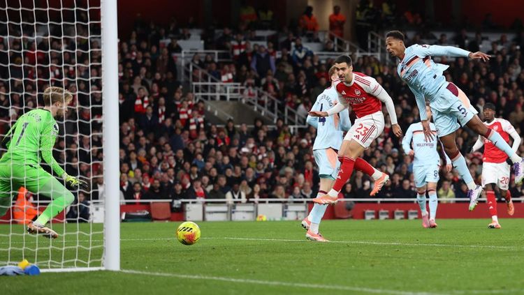 Merino Pecah Kebuntuan Arsenal Unggul 1-0 atas Brentford di Paruh Pertama