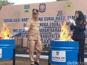 2 Juta Batang Rokok Ilegal Beredar di KBB, Disita Lalu Dimusnahkan