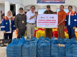 SKK Migas Sumbagut-PT BSP Salurkan Bantuan ke Korban Bencana di Sumbar