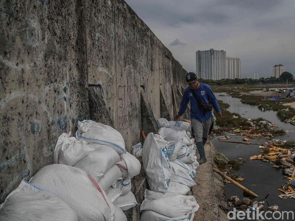 Ditambal Darurat, Tanggul Muara Baru Kini Aman Sementara