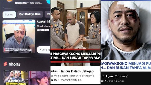 Heboh Wajah Pandji Pragiwaksono Babak Belur sampai Ditangkap Polisi