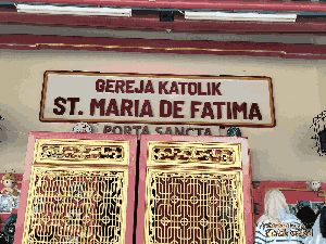 Unik, Santa Maria de Fatima, Gereja Bergaya Tionghoa di Glodok