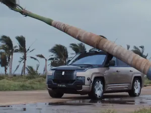 SUV BYD Ditimpa Pohon Palem, Hasilnya Bikin Geleng-geleng!