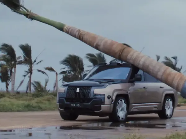 SUV BYD Ditimpa Pohon Palem, Hasilnya Bikin Geleng-geleng!