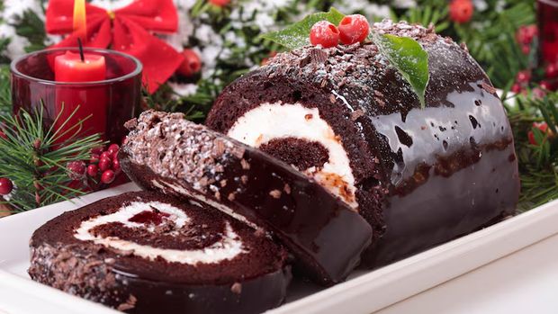 Yule Log Cake (Bche de Nol)