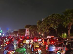 Perayaan Natal Tiberias di GBK Selesai, Lalin Sekitar Senayan Macet