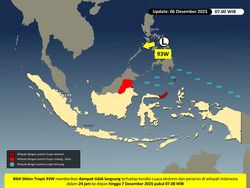 Bibit Siklon 93W Muncul di Laut Filipina, Sulut-Kaltara Waspada Cuaca Ekstrem